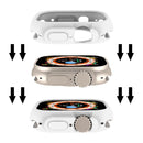 For Apple Watch Ultra 49mm Candy TPU Protective Case(White)