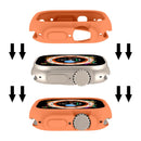 For Apple Watch Ultra 49mm Candy TPU Protective Case(Orange)
