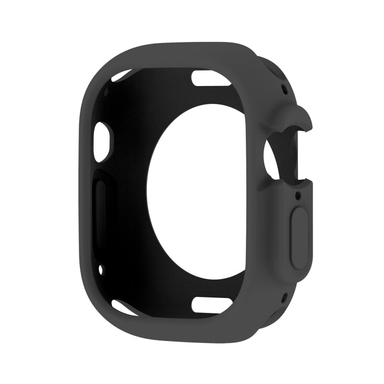 For Apple Watch Ultra 49mm Candy TPU Protective Case(Black)