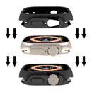 For Apple Watch Ultra 49mm Candy TPU Protective Case(Black)