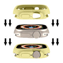 For Apple Watch Ultra 49mm Candy TPU Protective Case(Yellow)