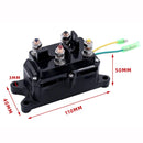 For UTV / Pickup Truck / ATV Electric Winch Relay Heavy Duty Solenoid Contactor with Rocker Arm & Switch