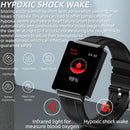 KS01 1.85 Inch Smart Watch Supports Blood Glucose Detection, Blood Pressure Detection, Blood Oxygen Detection(Black)
