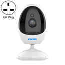 ESCAM QF006 3MP 1296P HD Indoor Wireless PTZ IP Camera IR Night Vision AI Humanoid Detection Home Security CCTV Monitor, Plug Type:UK Plug(White)