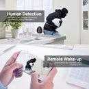 ESCAM QF006 3MP 1296P HD Indoor Wireless PTZ IP Camera IR Night Vision AI Humanoid Detection Home Security CCTV Monitor, Plug Type:UK Plug(White)