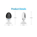 ESCAM QF006 3MP 1296P HD Indoor Wireless PTZ IP Camera IR Night Vision AI Humanoid Detection Home Security CCTV Monitor, Plug Type:EU Plug(White)
