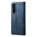 For OPPO Find X2 Pro Denim Texture Casual Style Horizontal Flip Leather Case with Holder & Card Slots & Wallet(Blue)