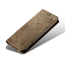 For OPPO Find X2 Pro Denim Texture Casual Style Horizontal Flip Leather Case with Holder & Card Slots & Wallet(Khaki)