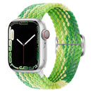 Buckle Nylon Braided Watch Band for Apple Watch Ultra 49mm / Series 8&7 45mm / SE 2&6&SE&5&4 44mm / 3&2&1 42mm(Lime Green)