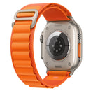 For Apple Watch Ultra 49mm Nylon Watch Band(Orange)
