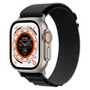 For Apple Watch Ultra 49mm Nylon Watch Band(Black)