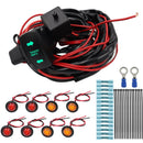For UTV / ATU Car Turn Signal Light Toggle Switch Turn Signal Kit, Style:Vertical Green Turn Switch