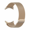 For Google Pixel Watch Milanese Stainless Steel Metal Watch Band (Champagne Gold)