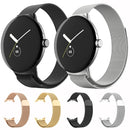 For Google Pixel Watch Milanese Stainless Steel Metal Watch Band(Black)