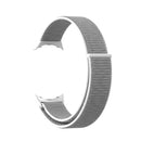 For Google Pixel Watch Nylon Woven Watch Band(Grey White)