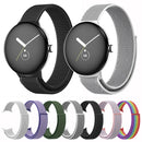 For Google Pixel Watch Nylon Woven Watch Band(Black)