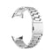 For Google Pixel Watch Three Strains Stainless Steel Metal Watch Band(Silver)