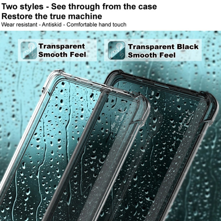 For Sony Xperia 5 IV imak Shockproof Airbag TPU Phone Case(Transparent Black)