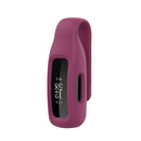 For Fitbit Inspire 3 Steel Sheet Silicone Protective Clip Case Cover(Wine Red)