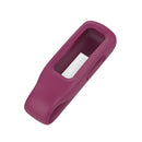 For Fitbit Inspire 3 Steel Sheet Silicone Protective Clip Case Cover(Wine Red)