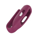 For Fitbit Inspire 3 Steel Sheet Silicone Protective Clip Case Cover(Wine Red)