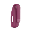 For Fitbit Inspire 3 Steel Sheet Silicone Protective Clip Case Cover(Wine Red)