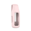 For Fitbit Inspire 3 Steel Sheet Silicone Protective Clip Case Cover(Rose Pink)