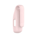 For Fitbit Inspire 3 Steel Sheet Silicone Protective Clip Case Cover(Rose Pink)