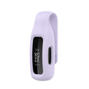 For Fitbit Inspire 3 Steel Sheet Silicone Protective Clip Case Cover(Light Purple)