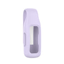 For Fitbit Inspire 3 Steel Sheet Silicone Protective Clip Case Cover(Light Purple)
