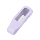 For Fitbit Inspire 3 Steel Sheet Silicone Protective Clip Case Cover(Light Purple)