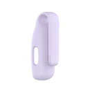 For Fitbit Inspire 3 Steel Sheet Silicone Protective Clip Case Cover(Light Purple)