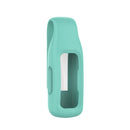 For Fitbit Inspire 3 Steel Sheet Silicone Protective Clip Case Cover(Mint Green)