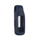 For Fitbit Inspire 3 Steel Sheet Silicone Protective Clip Case Cover(Midnight Blue)