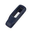 For Fitbit Inspire 3 Steel Sheet Silicone Protective Clip Case Cover(Midnight Blue)