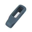 For Fitbit Inspire 3 Steel Sheet Silicone Protective Clip Case Cover(Rock Cyan)