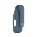 For Fitbit Inspire 3 Steel Sheet Silicone Protective Clip Case Cover(Rock Cyan)