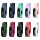 For Fitbit Inspire 3 Steel Sheet Silicone Protective Clip Case Cover(Midnight Blue)