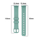 For Fitbit Inspire3 Solid Color Silicone Watch Band, Size:S Size(Yellow)