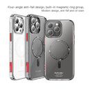 For iPhone 14 Pro Mutural Armour Magsafe Phone Case(Transparent White)