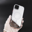 For iPhone 14 Pro Mutural Armour Magsafe Phone Case(Transparent White)