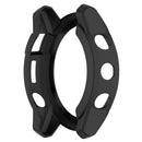 For Garmin Enduro2 / Tactix7 Armor Hollow TPU Watch Case(Black)