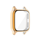 For Garmin Venu Sq 2 Full Coverage TPU Electroplating Watch Case(Rose Gold)