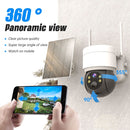 T34 2MP HD IP66 Waterproof Wireless WiFi Solar Camera(White)