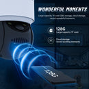 T34 2MP HD IP66 Waterproof Wireless WiFi Solar Camera(Black)