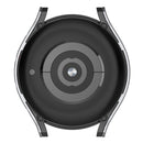 For Samsung Galaxy Watch5 Pro 45mm Hanging Sculpture Two-color Protective Watch Case with Tempered Glass Film(Silver)