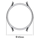 For Samsung Galaxy Watch5 Pro 45mm Hanging Sculpture Two-color Protective Watch Case with Tempered Glass Film(Red)