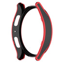 For Samsung Galaxy Watch5 40mm Hanging Sculpture Two-color Protective Watch Case with Tempered Glass Film(Red)
