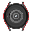 For Samsung Galaxy Watch5 40mm Hanging Sculpture Two-color Protective Watch Case with Tempered Glass Film(Red)