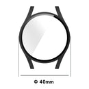 For Samsung Galaxy Watch5 40mm Hanging Sculpture Two-color Protective Watch Case with Tempered Glass Film(Red)